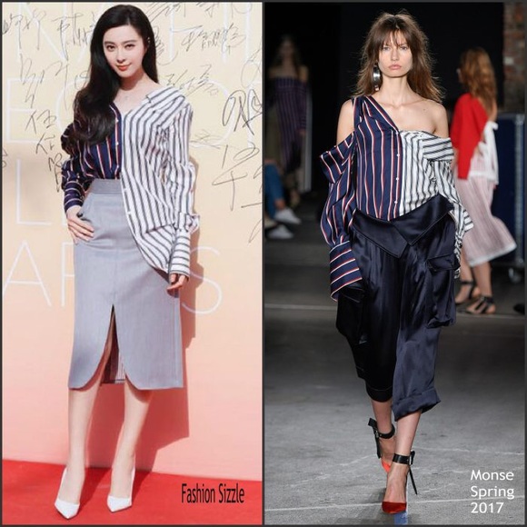 Authentic MONSE designer silk shirt